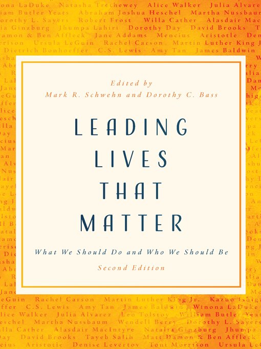 Cover image for Leading Lives That Matter